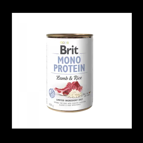 Brit mono proteíco - Cordero arroz (lata 400gr)