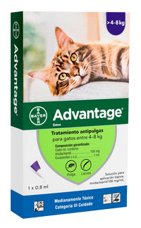 Thumbnail for Advantage (Imidacloprid) para gatos / Antiparasitario externo spot-on