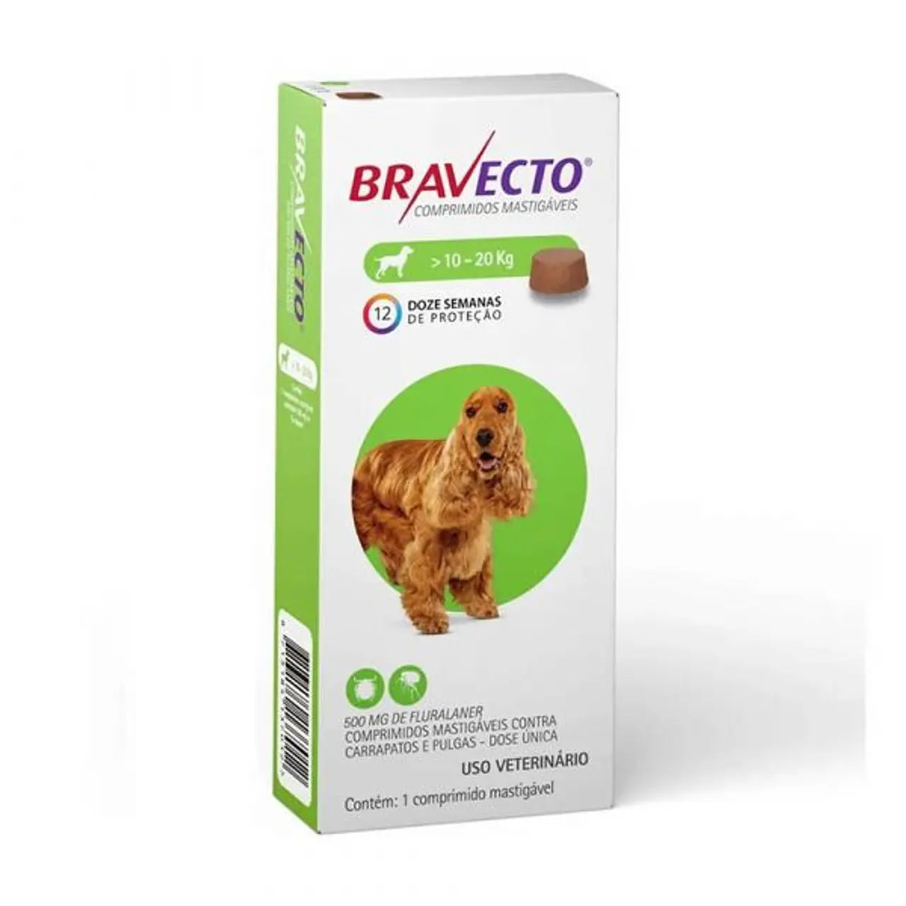 Bravecto Comprimido Perro 10 - 20 kg.