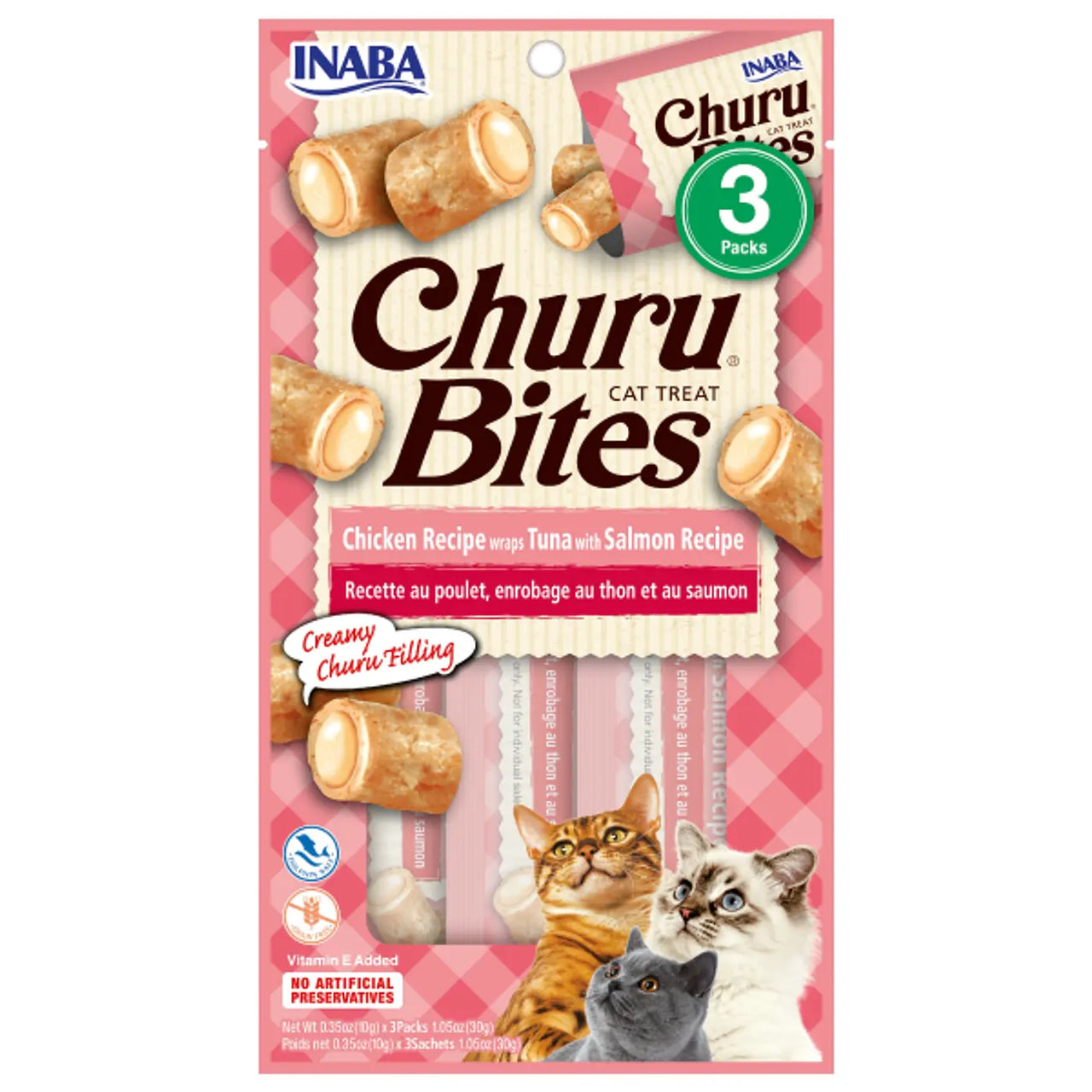 Churu perro bites pollo salmón 8 tubos
