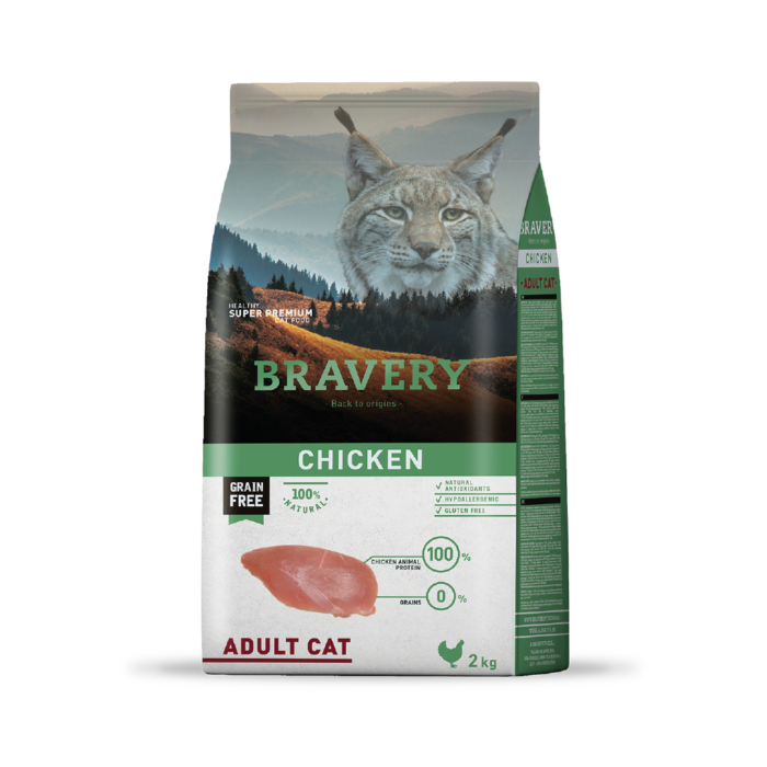 Bravery Gato Adulto Pollo