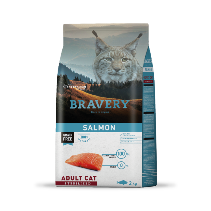 Bravery Gato Adulto Esterilizado Salmon