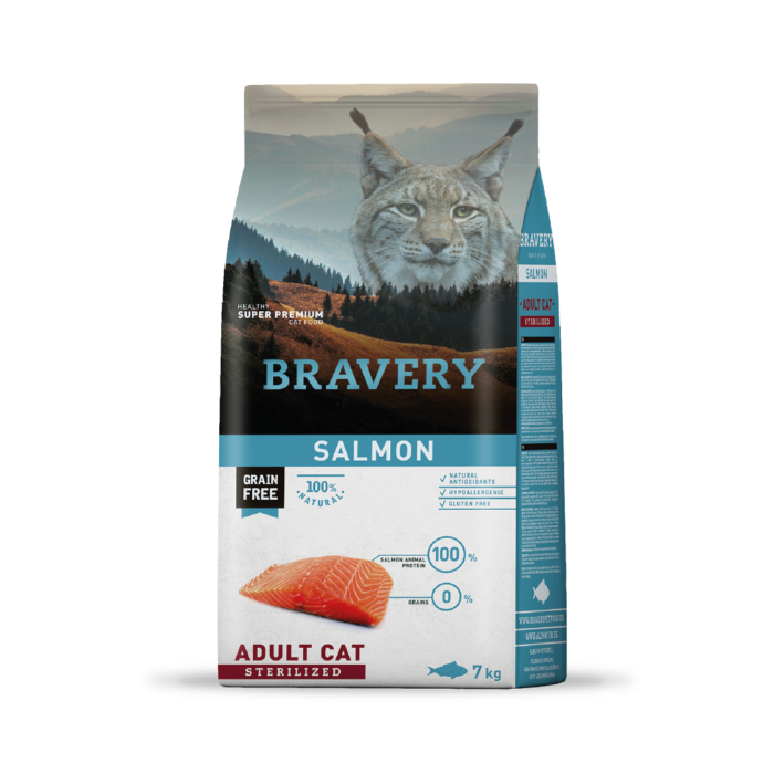 Bravery Gato Adulto Esterilizado Salmon