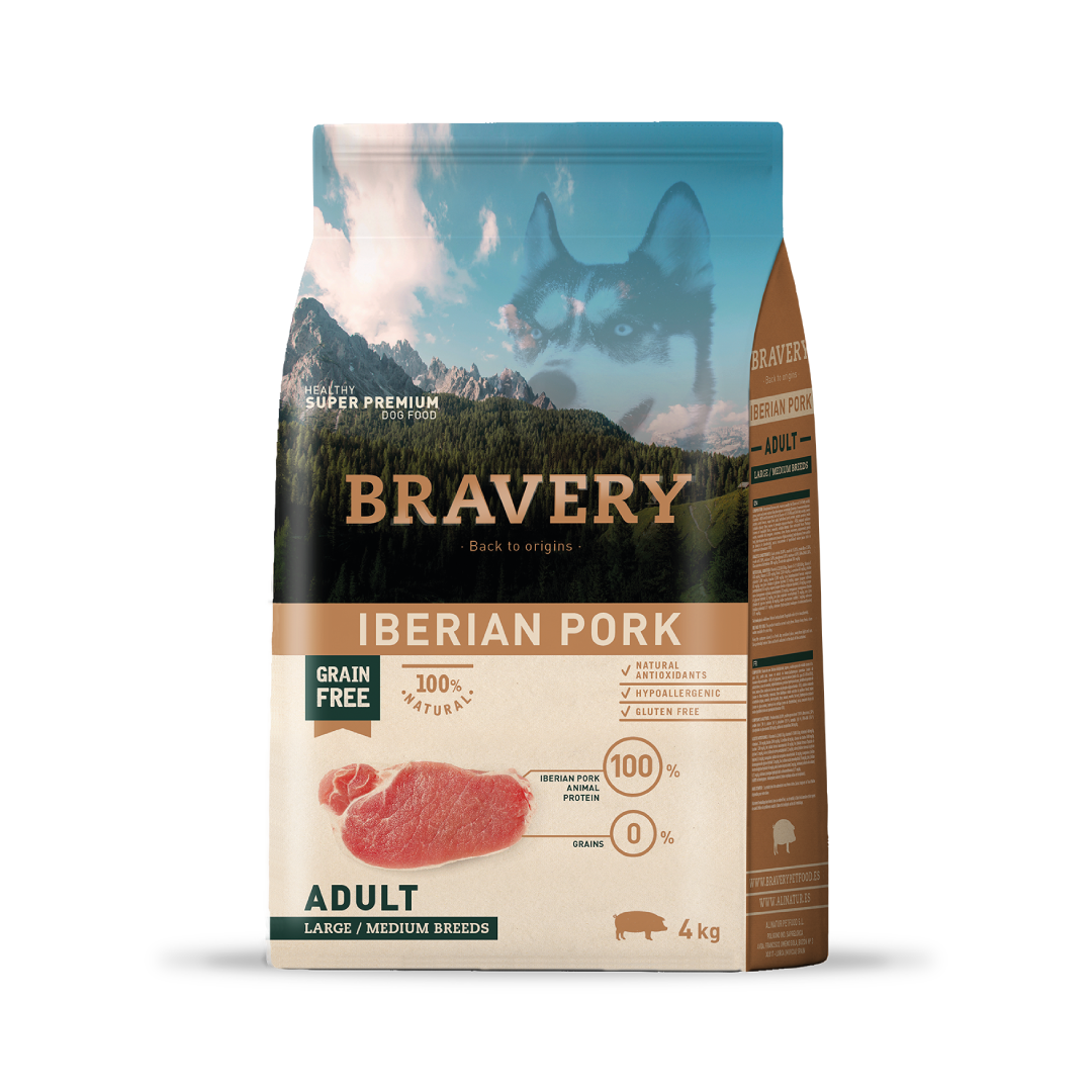Bravery Adulto Raza Mediana/Grande Cerdo ibérico