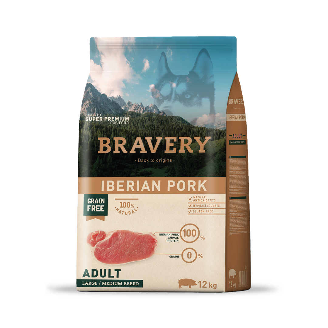Bravery Adulto Raza Mediana/Grande Cerdo ibérico