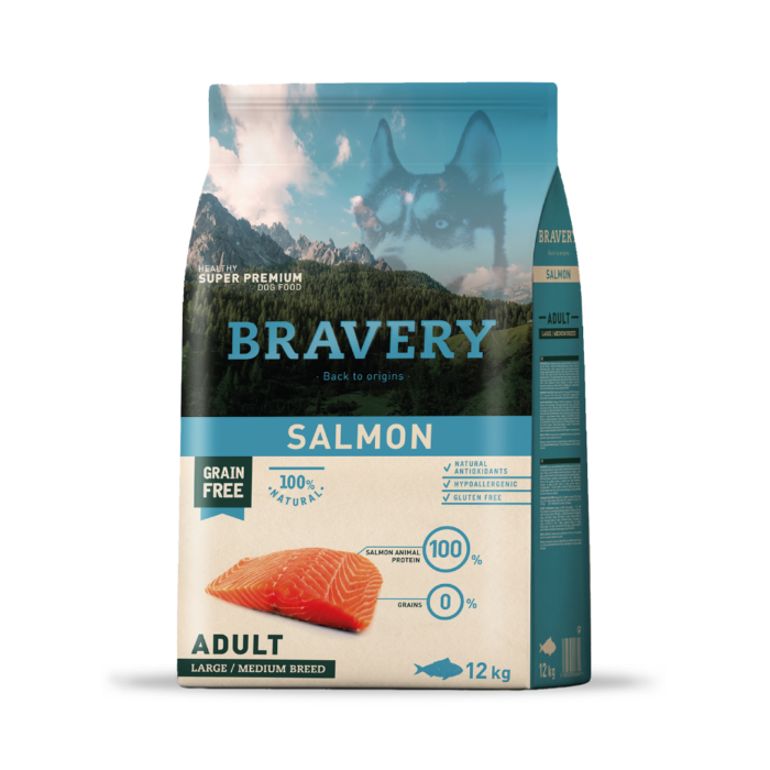 Bravery Adulto Raza Mediana/Grande Salmón