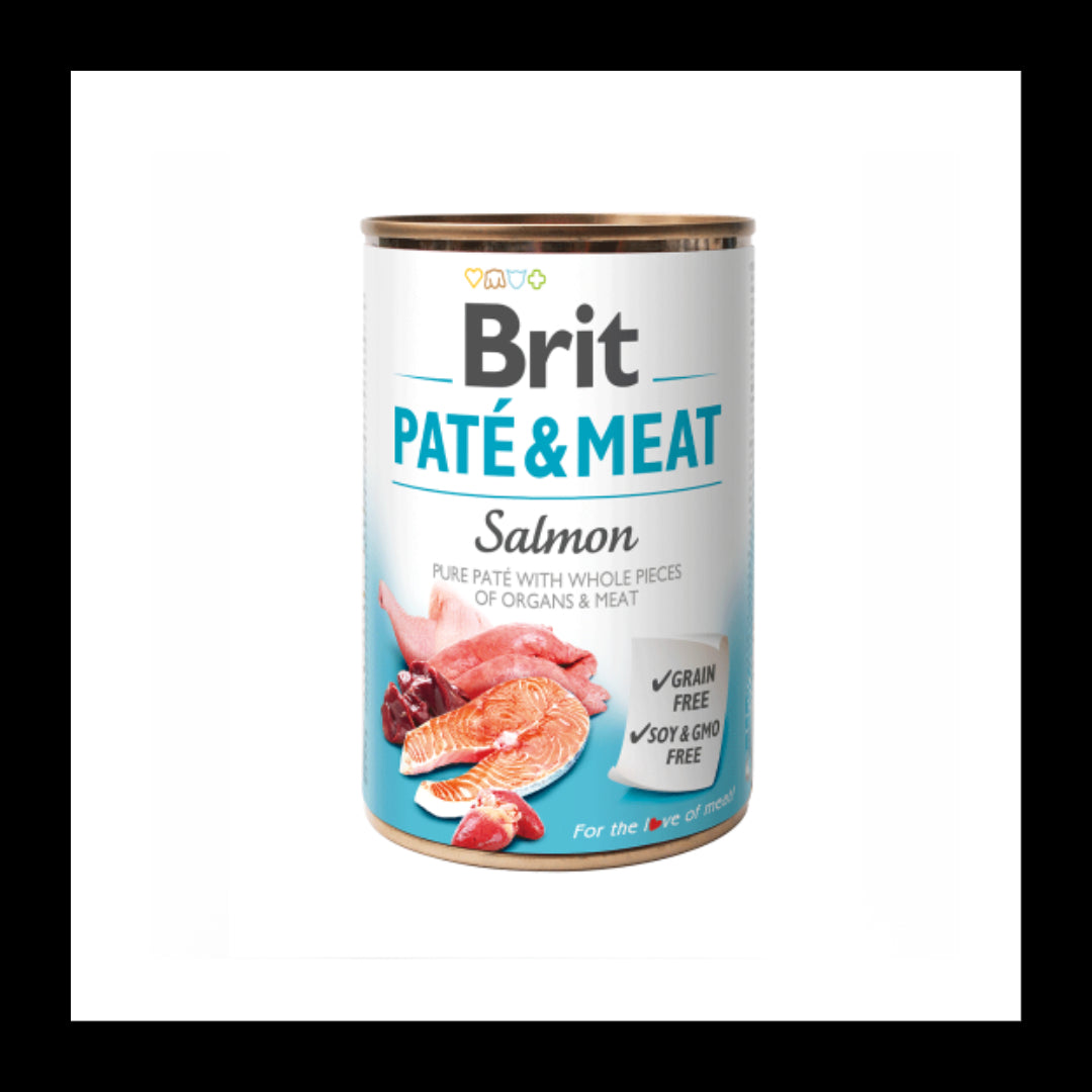 Brit Pate & meat salmón 400gr