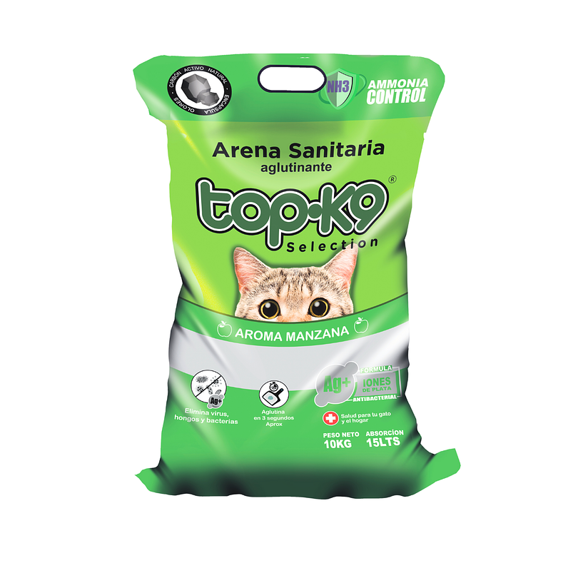 Arena Sanitaria TopK9 con iones de plata