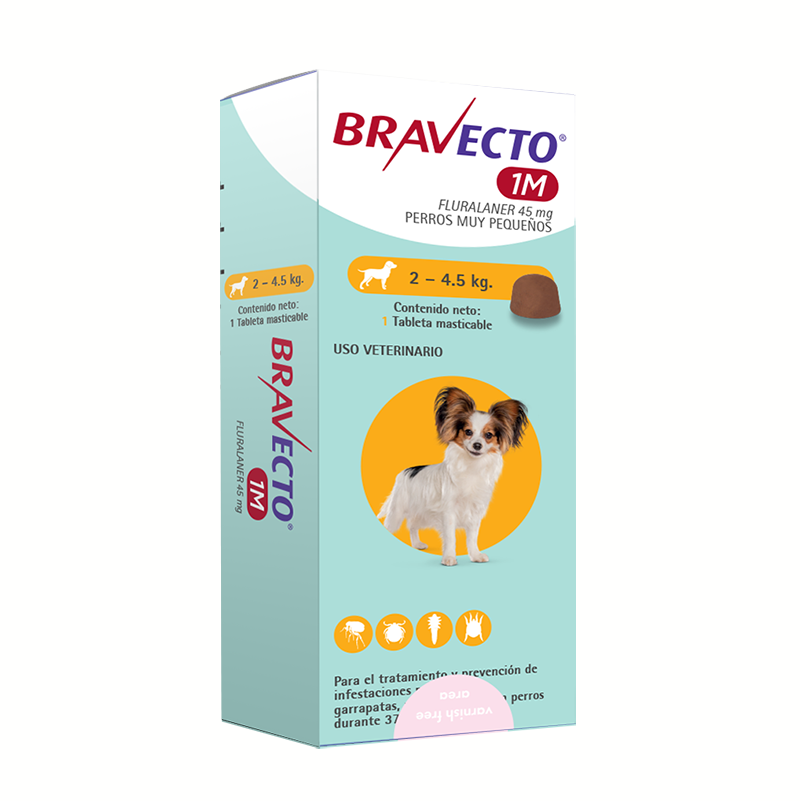 Bravecto 1M (1 mes de protección) - Comprimido masticable