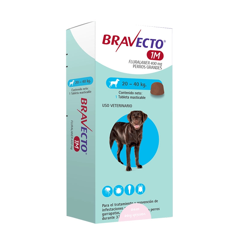 Bravecto 1M (1 mes de protección) - Comprimido masticable