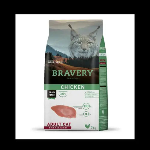 Bravery gato adulto esterilizado pollo 7k