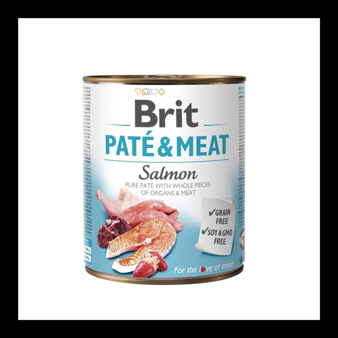 Brit Pate & meat salmón 800gr