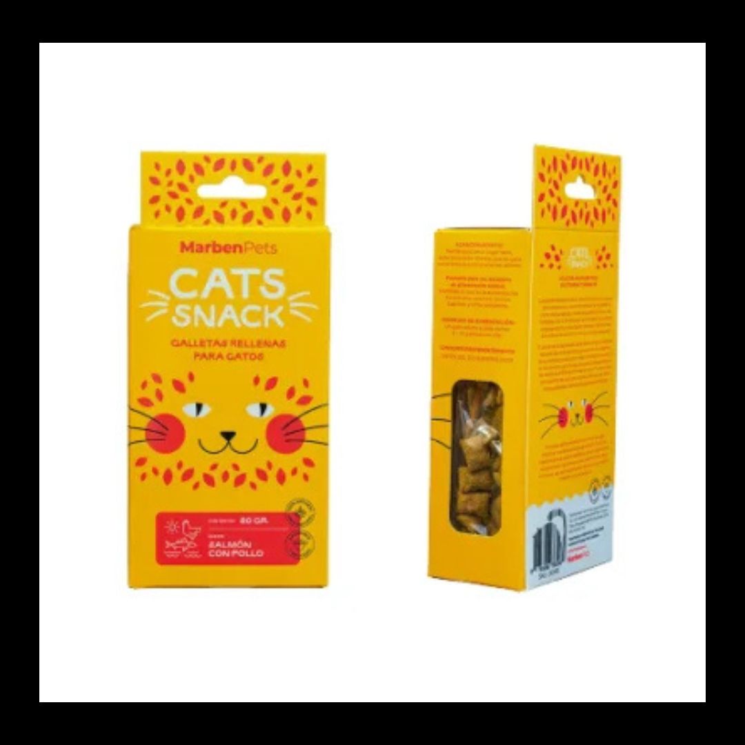 Cats snacks Rellena salmón pollo 80gr