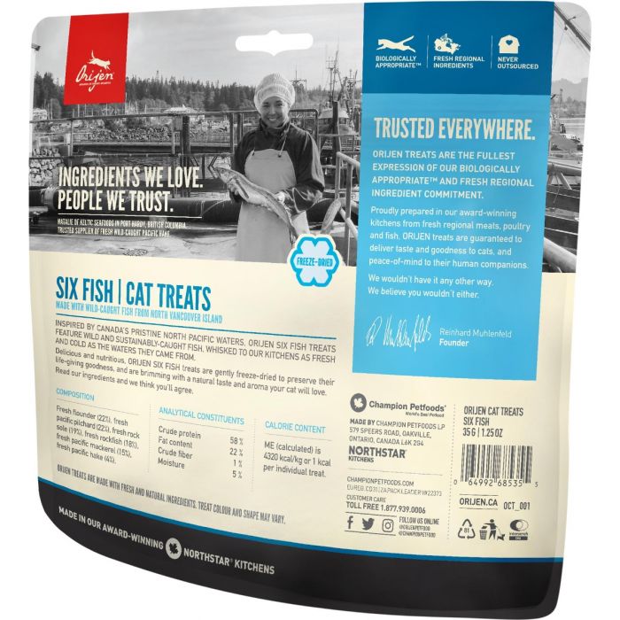 Orijen Gato Six Fish Treats 35 g