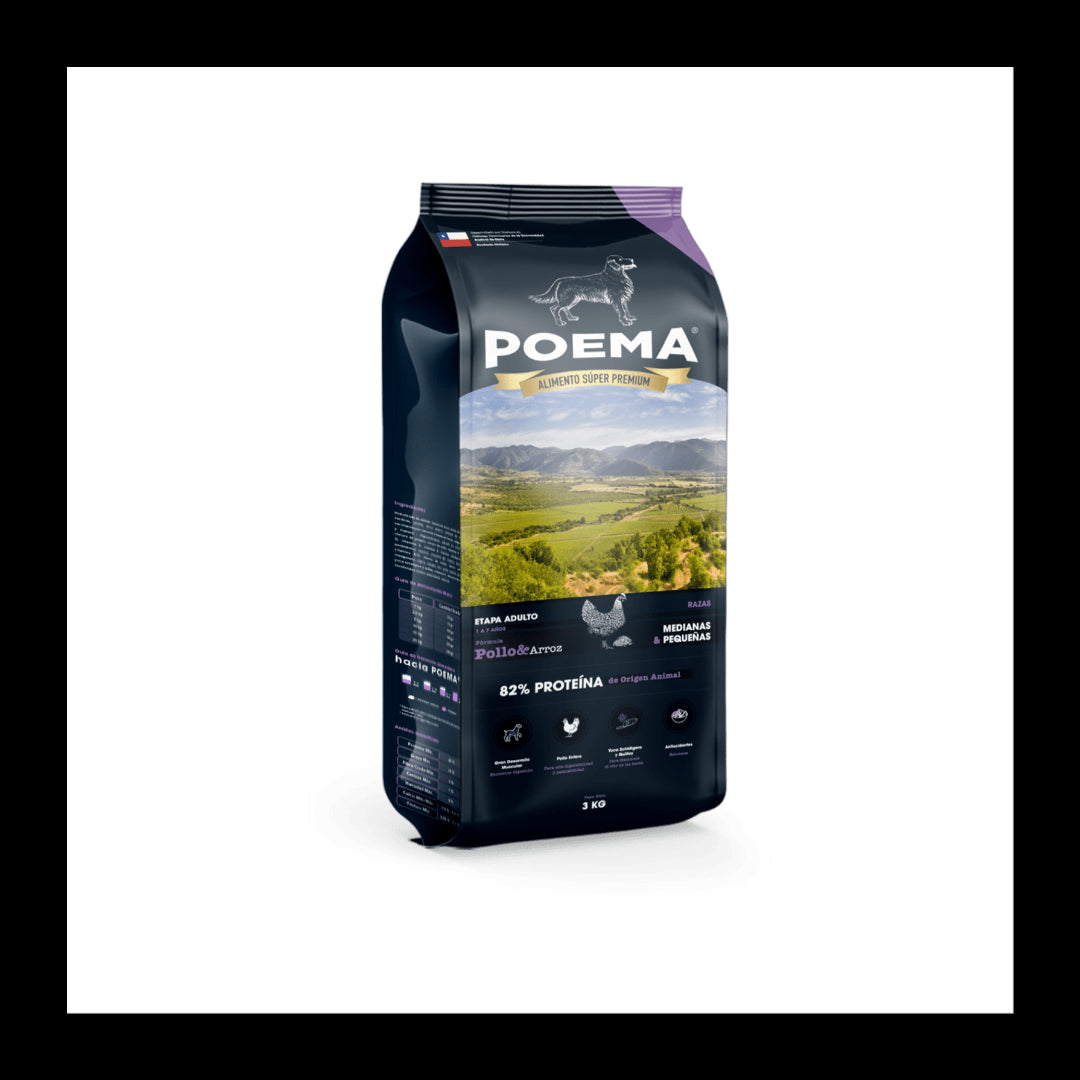 Poema Perro adulto pollo 3 kg