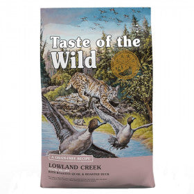 Taste of the Wild Lowland Creek (Pato asado & Codorniz asada) gato