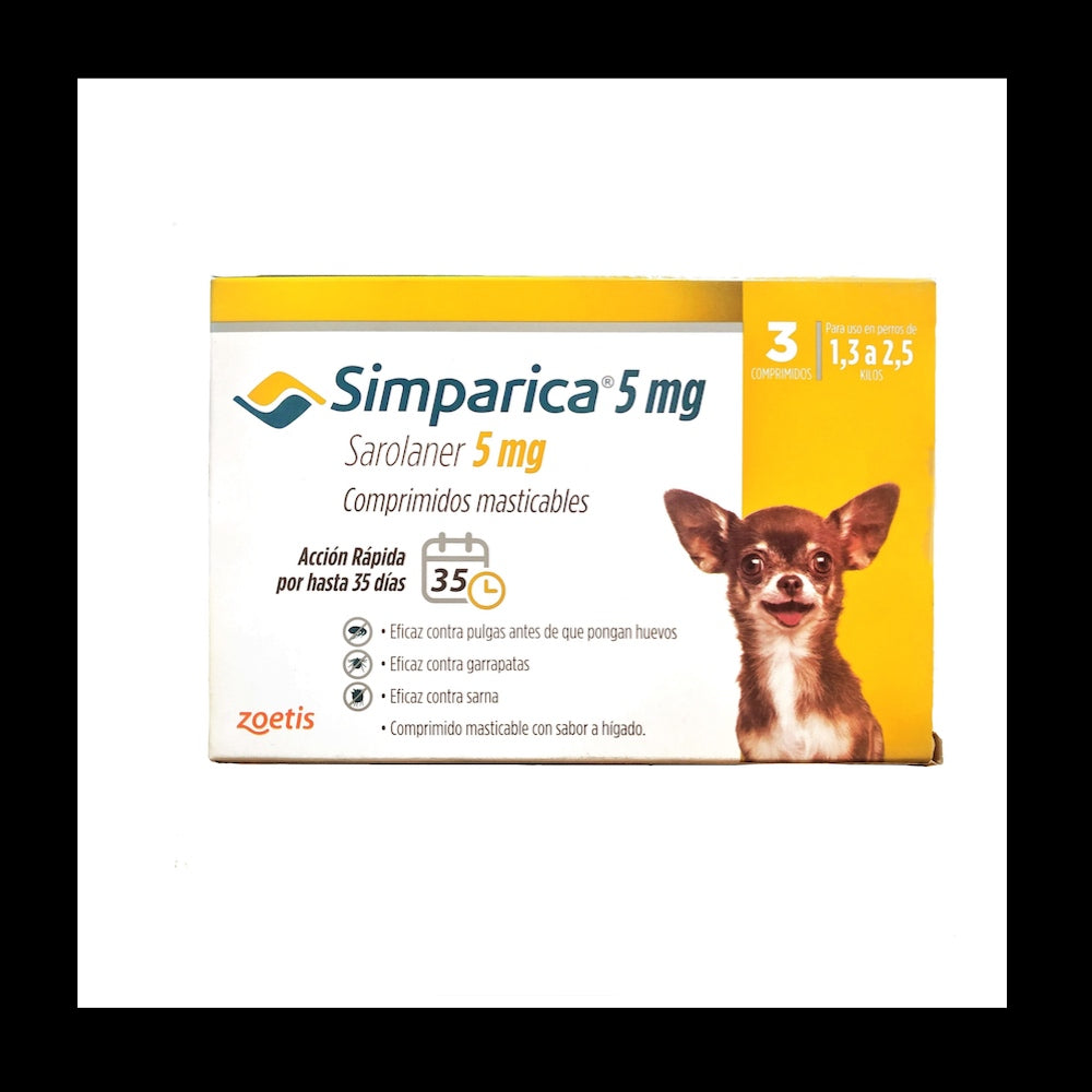 Simparica Perro 1,3 - 2,5kg 1 tableta