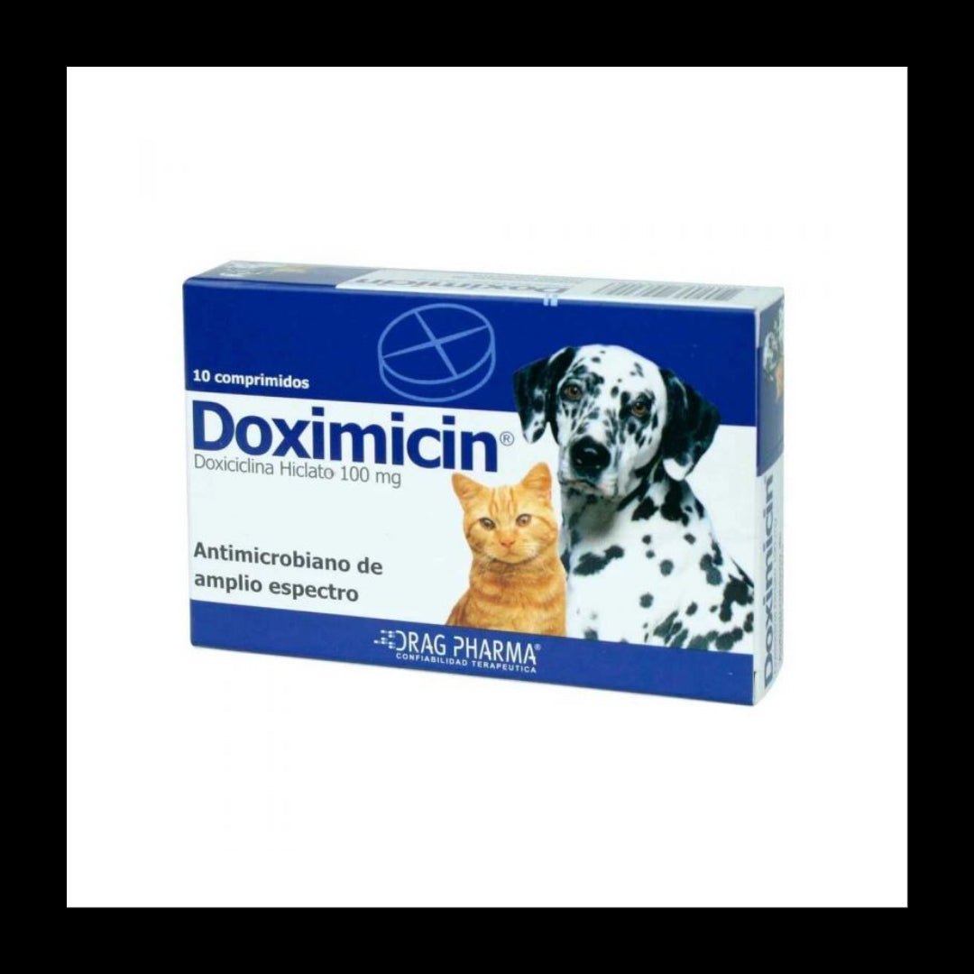 Doximicin 10 comprimidos (VENTA EXCLUSIVA BAJO RECETA MEDÍCA VETERINARIA)